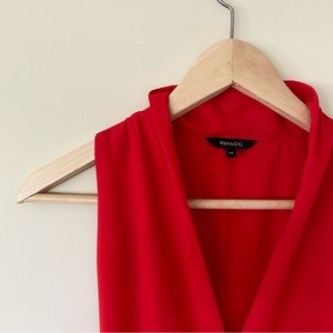 RW&CO short sleeveless red dress (Small Size)